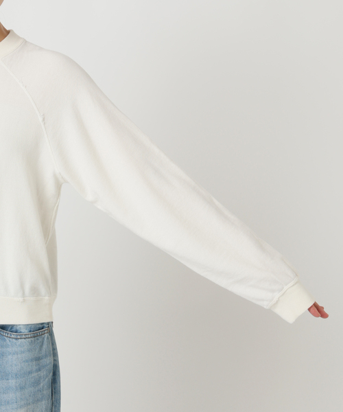 plage（プラージュ）の「コットンカシミヤ裏毛プルオーバー（Tシャツ/カットソー・レディース・ブラウン/ホワイト・FREE）」の5枚目の写真