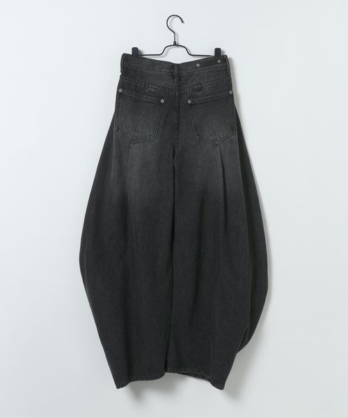 JEANASIS(ジーナシス)の「3Dドレープデニムパンツ/1084933(デニムパンツ・レディース・ブラック/ブルー・SMALL/MEDIUM)」の5枚目の写真