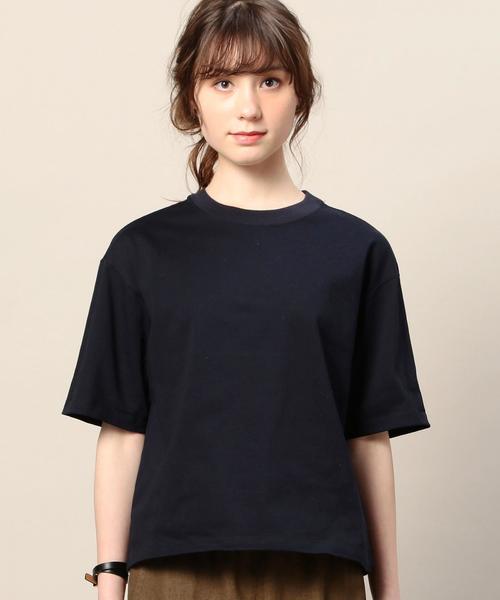 BEAUTY&YOUTH UNITED ARROWS(ビューティーアンドユースユナイテッドアローズ)の「BY BD ロールアップTシャツ◆(Tシャツ/カットソー・レディース・ホワイト/ベージュ/ライトピンク/ネイビー/ライム/レッド/ブラック・FREE)」の9枚目の写真