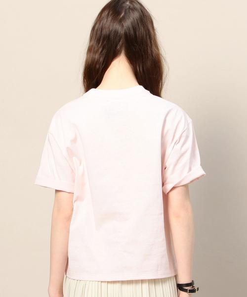 BEAUTY&YOUTH UNITED ARROWS(ビューティーアンドユースユナイテッドアローズ)の「BY BD ロールアップTシャツ◆(Tシャツ/カットソー・レディース・ホワイト/ベージュ/ライトピンク/ネイビー/ライム/レッド/ブラック・FREE)」の19枚目の写真