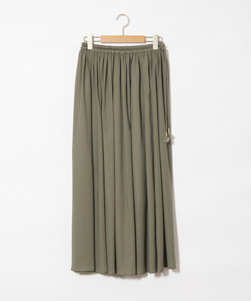 ESTNATION（エストネーション）の「ESTNATION ロングスカート（スカート・レディース・オフホワイト/ブラック/カーキ・38/36）」の3枚目の写真