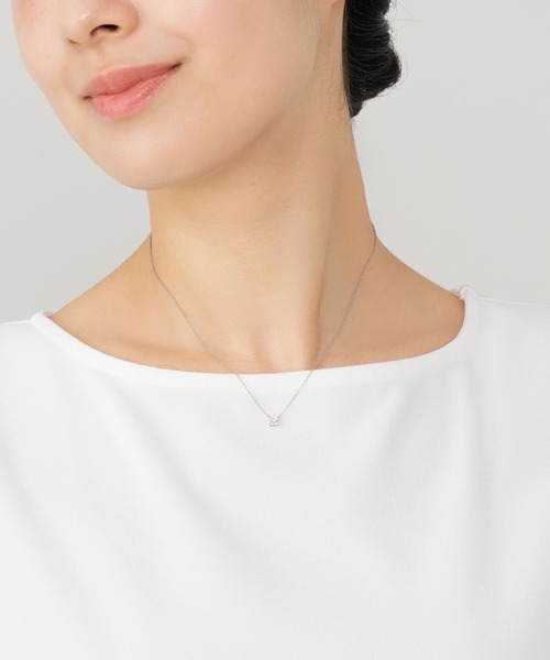 VENDOME AOYAMA(ヴァンドーム青山)の「プラチナ ダイヤモンド 0.10ct カローラ ネックレス(ネックレス・レディース・プラチナム・40cm)」の6枚目の写真