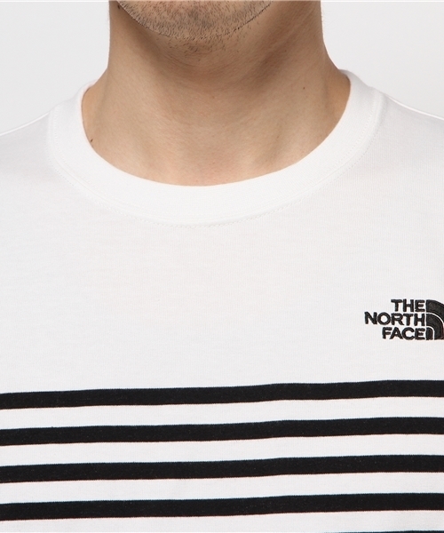 THE NORTH FACE(ザノースフェイス)の「THE NORTH FACE: 【CEOα】 ボーダーTシャツ(Tシャツ/カットソー・メンズ・ネイビー/グレー/ホワイト・LARGE/MEDIUM/SMALL)」の7枚目の写真