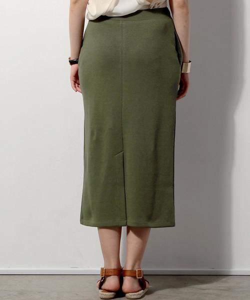 UNITED ARROWS（ユナイテッドアローズ）の「UWBT ジャージー リブ タイトスカート◆（スカート・レディース・グレー/オリーブ/ネイビー・FREE）」の16枚目の写真