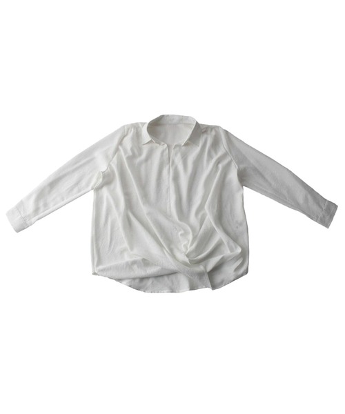 antiqua(アンティカ)の「スキッパーシャツ(シャツ/ブラウス・レディース・ブラック/ベージュ/ホワイト/ベージュ系その他/マスタード/グレー系その他・M)」の15枚目の写真