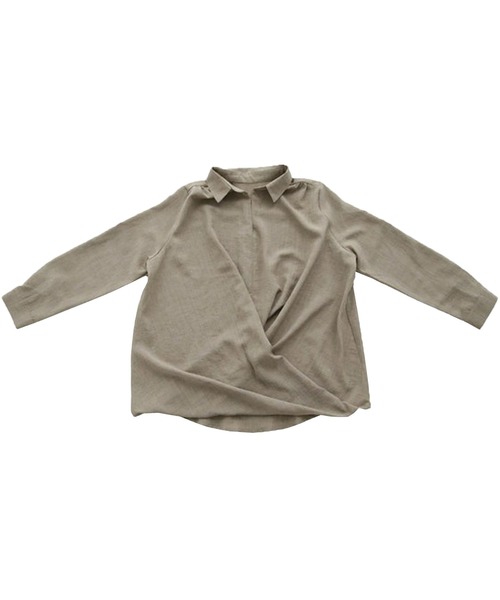 antiqua(アンティカ)の「スキッパーシャツ(シャツ/ブラウス・レディース・ブラック/ベージュ/ホワイト/ベージュ系その他/マスタード/グレー系その他・M)」の12枚目の写真