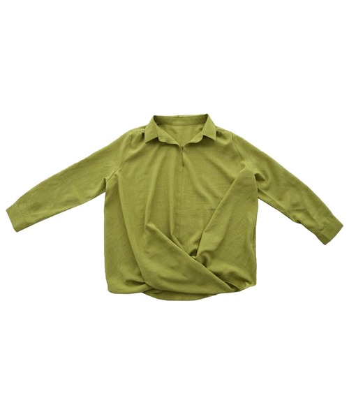 antiqua(アンティカ)の「スキッパーシャツ(シャツ/ブラウス・レディース・ブラック/ベージュ/ホワイト/ベージュ系その他/マスタード/グレー系その他・M)」の11枚目の写真