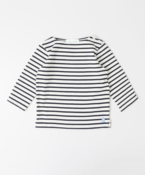 URBAN RESEARCH DOORS（アーバンリサーチドアーズ）の「FORK＆SPOON Nautical-striped L/S（Tシャツ/カットソー・キッズ・グレー/ネイビー・105/90/120/135）」の2枚目の写真