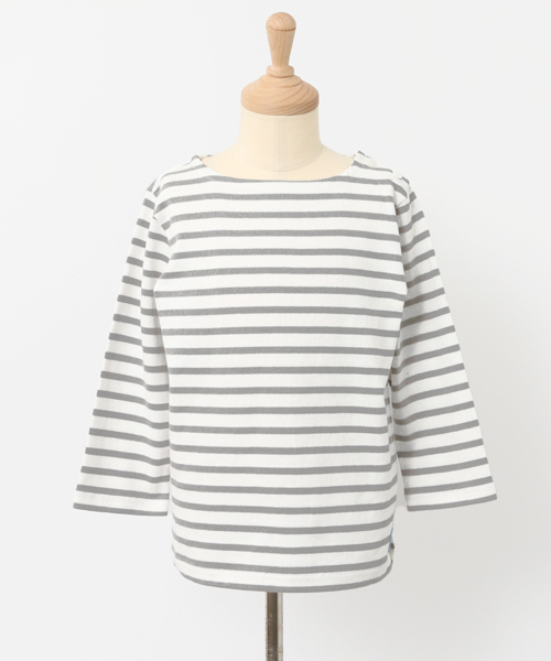 URBAN RESEARCH DOORS（アーバンリサーチドアーズ）の「FORK＆SPOON Nautical-striped L/S（Tシャツ/カットソー・キッズ・グレー/ネイビー・105/90/120/135）」の11枚目の写真