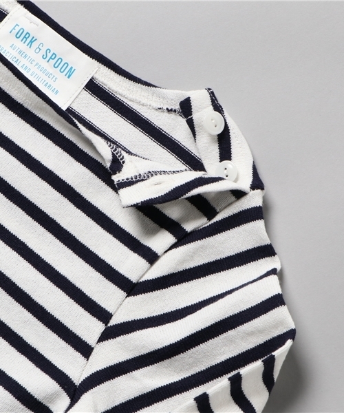URBAN RESEARCH DOORS（アーバンリサーチドアーズ）の「FORK＆SPOON Nautical-striped L/S（Tシャツ/カットソー・キッズ・グレー/ネイビー・105/90/120/135）」の5枚目の写真