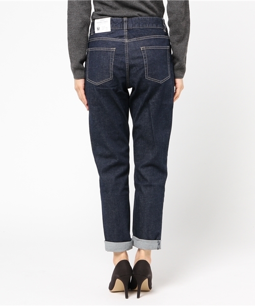 Honeys（ハニーズ）の「デニムテーパードパンツ（デニムパンツ・レディース・ライトインディゴブルー/インディゴブルー/ワンウォッシュ/ライトブルー・S/M/L/SS/LL）」の7枚目の写真