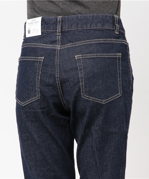 Honeys（ハニーズ）の「デニムテーパードパンツ（デニムパンツ・レディース・ライトインディゴブルー/インディゴブルー/ワンウォッシュ/ライトブルー・S/M/L/SS/LL）」の9枚目の写真