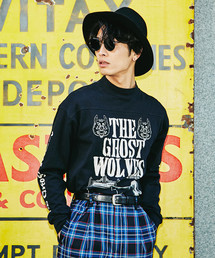 HYSTERIC GLAMOUR | GW/THE GHOST WOLVES R&R pt リブ付T-SH(Tシャツ/カットソー)