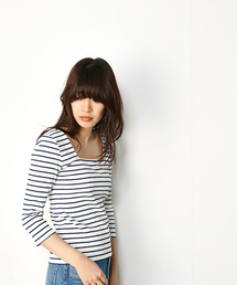 SLY | SQUARE CUT テレコ TOPS(Tシャツ/カットソー)