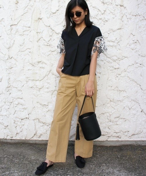 ottilie（オティーリエ）の「フリンジ付バケットBAG（ハンドバッグ・レディース・ブラック/ネイビー/ブラウン・FREE）」の16枚目の写真