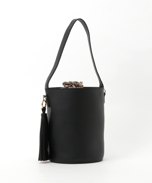 ottilie（オティーリエ）の「フリンジ付バケットBAG（ハンドバッグ・レディース・ブラック/ネイビー/ブラウン・FREE）」の4枚目の写真