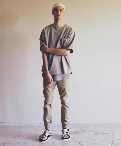 MONKEY TIME（モンキータイム）の「＜monkey time＞  ST/TWL SKINNY JOGGER/ジョガーパンツ ◆（その他パンツ・メンズ・ダークグレー/ベージュ・LARGE/MEDIUM/SMALL）」の9枚目の写真