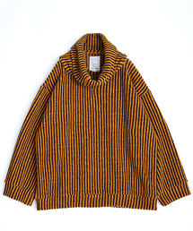 SHAREEF | MOLE STRIPE P/O (REMOVABLE NECK)(Tシャツ/カットソー)