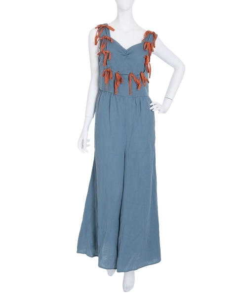 merry jenny（メリージェニー）の「りぼんオールインワン（ワンピース・レディース・オフホワイト/ブルー/ブラック・FREE）」の4枚目の写真