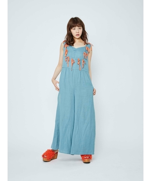 merry jenny（メリージェニー）の「りぼんオールインワン（ワンピース・レディース・オフホワイト/ブルー/ブラック・FREE）」の9枚目の写真