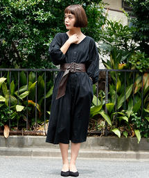 RAY CASSIN | ＴＹ　ドビー袖ボリュームガウンワンピース(ワンピース)