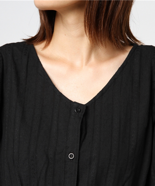 RAY CASSIN(レイカズン)の「TY ドビー袖ボリュームガウンワンピース(ワンピース・レディース・オフホワイト/ブラウン/ブラック・FREE)」の11枚目の写真