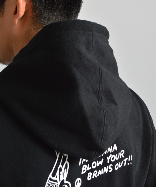 JUNGLES（ジャングルス）の「JUNGLES/ジャングルス MAKE LOVE NOT WAR HOODIE（パーカー・メンズ・ブラック・L/M/S/XL）」の7枚目の写真