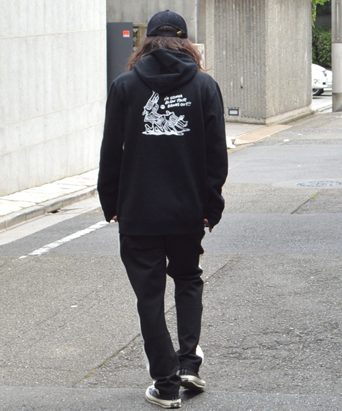 JUNGLES（ジャングルス）の「JUNGLES/ジャングルス MAKE LOVE NOT WAR HOODIE（パーカー・メンズ・ブラック・L/M/S/XL）」の10枚目の写真