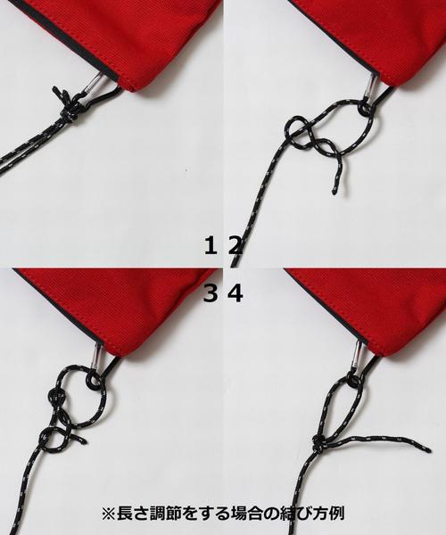 Gramicci（グラミチ）の「Gramicci(グラミチ)別注メッシュニットサコッシュバッグ（ショルダーバッグ・メンズ・ホワイト/ブラック/ネイビー/レッド・FREE）」の18枚目の写真