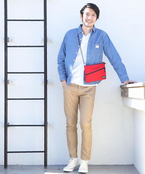 Gramicci（グラミチ）の「Gramicci(グラミチ)別注メッシュニットサコッシュバッグ（ショルダーバッグ・メンズ・ホワイト/ブラック/ネイビー/レッド・FREE）」の20枚目の写真