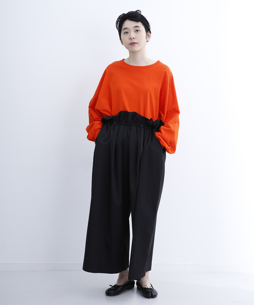 MERLOT(メルロー)の「ビッグシルエットドルマントレーナー1198(スウェット・レディース・ライトブルー/ブラック/オレンジ/ピンク/オフホワイト/レッド/キャメル/グリーン/ブルー・FREE)」の16枚目の写真