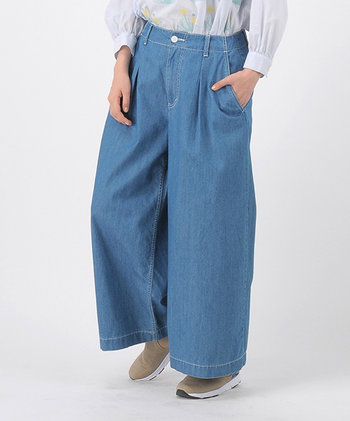 Ne-net（ネネット）の「ライトオンスデニム（デニムパンツ・レディース・ブルー/ネイビー・01/02）」の2枚目の写真