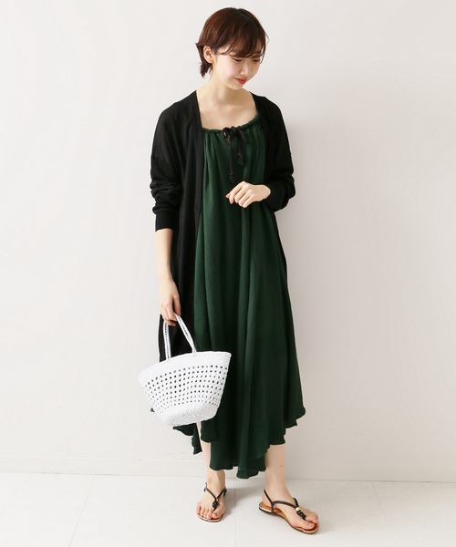 plage（プラージュ）の「BOMBAY ロングカーディガン◆（Tシャツ/カットソー・レディース・ブラック/キャメル・FREE）」の22枚目の写真