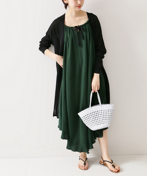 plage（プラージュ）の「BOMBAY ロングカーディガン◆（Tシャツ/カットソー・レディース・ブラック/キャメル・FREE）」の21枚目の写真