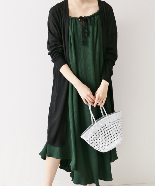 plage（プラージュ）の「BOMBAY ロングカーディガン◆（Tシャツ/カットソー・レディース・ブラック/キャメル・FREE）」の10枚目の写真