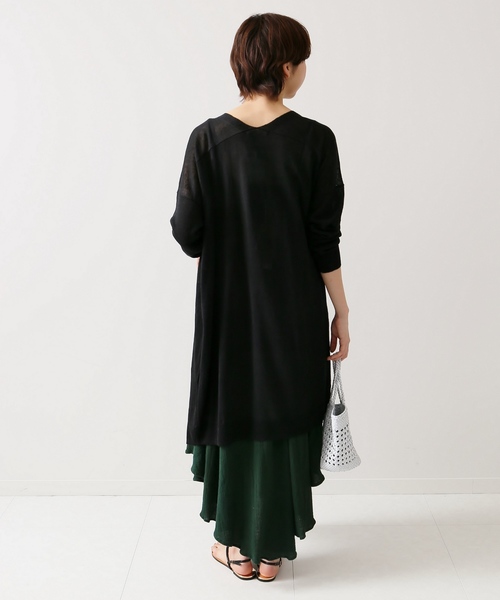 plage（プラージュ）の「BOMBAY ロングカーディガン◆（Tシャツ/カットソー・レディース・ブラック/キャメル・FREE）」の14枚目の写真