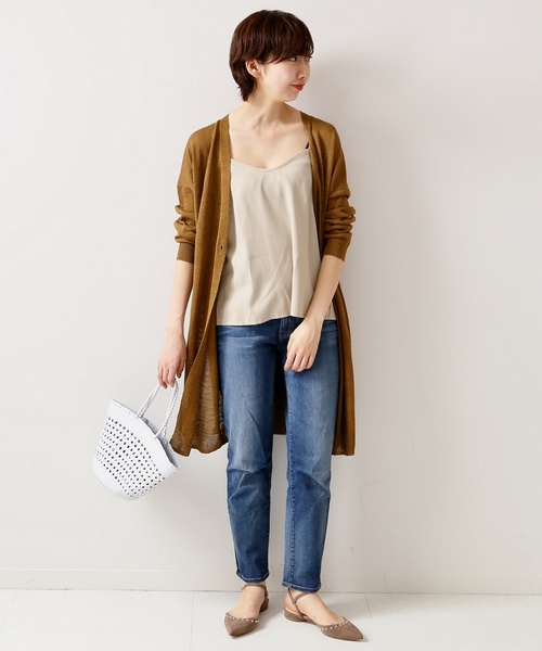 plage（プラージュ）の「BOMBAY ロングカーディガン◆（Tシャツ/カットソー・レディース・ブラック/キャメル・FREE）」の15枚目の写真