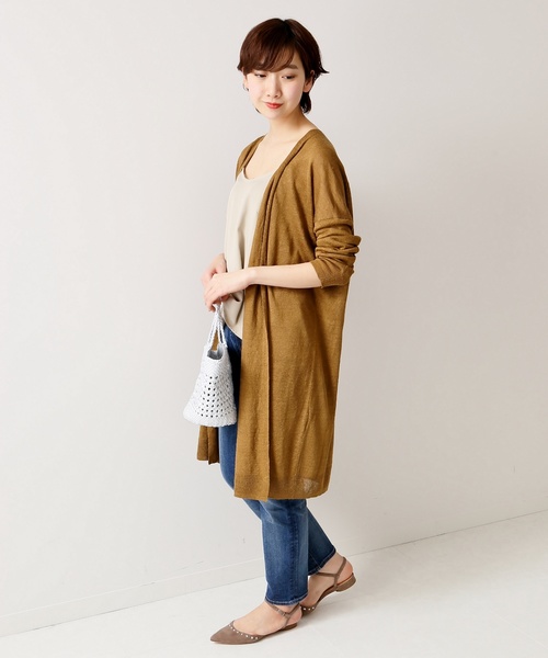 plage（プラージュ）の「BOMBAY ロングカーディガン◆（Tシャツ/カットソー・レディース・ブラック/キャメル・FREE）」の8枚目の写真