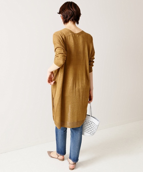 plage（プラージュ）の「BOMBAY ロングカーディガン◆（Tシャツ/カットソー・レディース・ブラック/キャメル・FREE）」の3枚目の写真