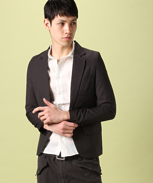 CASPER JOHN(キャスパージョン)の「【MANGROVE】 ZOZOTOWN限定プレミアトロピカルテーラード(テーラードジャケット・メンズ・ブラック/グレー/ライトグレー・MEDIUM/LARGE)」の1枚目の写真