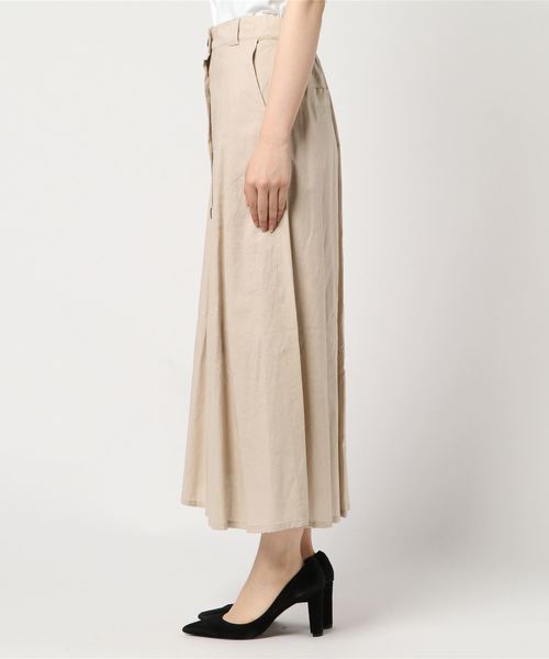 archives（アルシーヴ）の「フロントボタンフレアスカート（スカート・レディース・ベージュ/カーキ/ワイン/パープル・MEDIUM）」の5枚目の写真