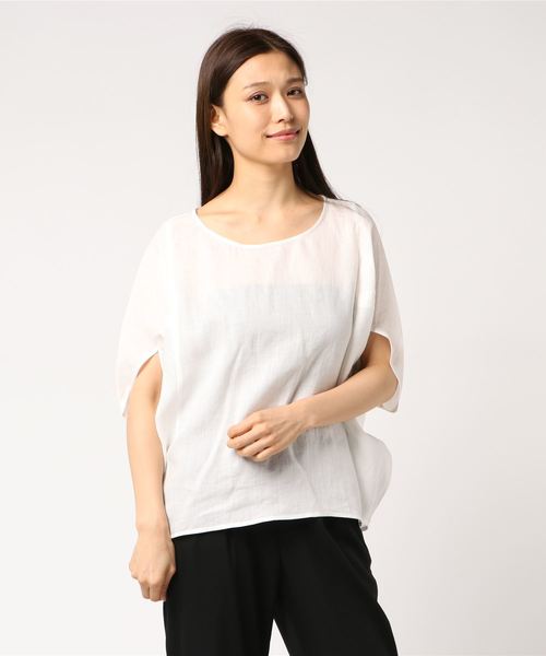 RIVE DROITE（リヴドロワ）の「リネンドルマンブラウス（シャツ/ブラウス・レディース・オレンジ/ブラック/ホワイト・FREE）」の2枚目の写真