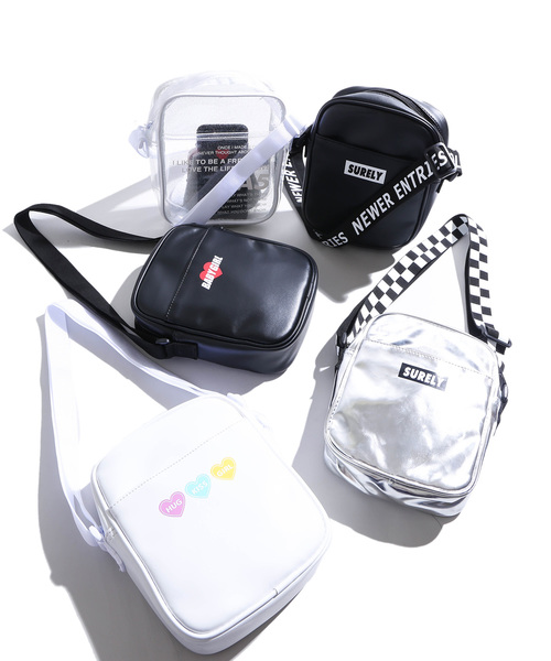 WEGO（ウィゴー）の「WEGO/ポケットボックスミニショルダーバッグ（ショルダーバッグ・レディース・シルバー/その他1/ブラック系その他/ブラック/ホワイト/レッド/ピンク/イエロー/グリーン/マルチ・FREE）」の15枚目の写真