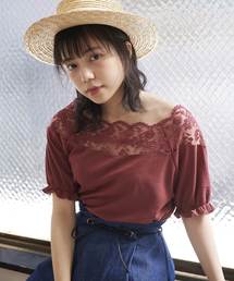 OLIVE des OLIVE | 肩レースプルオーバー(Tシャツ/カットソー)