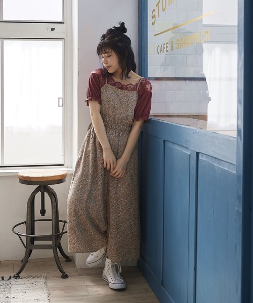 OLIVE des OLIVE（オリーブデオリーブ）の「肩レースプルオーバー（Tシャツ/カットソー・レディース・ブラック/オフホワイト/グリーン/レンガ・FREE）」の21枚目の写真