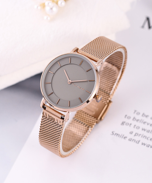 おしゃれスタ（オシャレスタ）の「【XROSS RAY】メッシュベルト　ウオッチ（アナログ腕時計・レディース・オフホワイト/ホワイト系その他/ピンク/サックスブルー/グレー/グリーン/ブラック/シルバー/ゴールド系その他/ゴールド/ブラック系その他/ピンク系その他/シルバー系その他/ピンク系その他2/ピンク系その他3/シルバー系その他2/ゴールド系その他2/ゴールド系その他4/ゴールド系その他3/ゴールド系その他5/ピンク系その他4・FREE）」の6枚目の写真