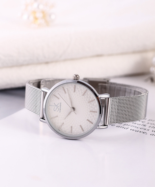 おしゃれスタ（オシャレスタ）の「【XROSS RAY】メッシュベルト　ウオッチ（アナログ腕時計・レディース・オフホワイト/ホワイト系その他/ピンク/サックスブルー/グレー/グリーン/ブラック/シルバー/ゴールド系その他/ゴールド/ブラック系その他/ピンク系その他/シルバー系その他/ピンク系その他2/ピンク系その他3/シルバー系その他2/ゴールド系その他2/ゴールド系その他4/ゴールド系その他3/ゴールド系その他5/ピンク系その他4・FREE）」の14枚目の写真