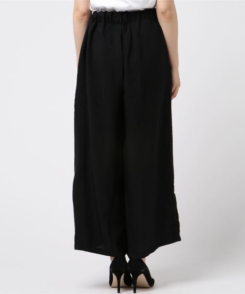 KOBE LETTUCE（コウベレタス）の「リネンタッチフロントタックドレープガウチョパンツ＊レディース/ボトムス[M2229]神戸レタス（その他パンツ・レディース・ブラック/ネイビー/カーキ/マスタード・FREE）」の6枚目の写真