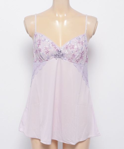 AMOSTYLE BY Triumph(アモスタイルバイトリンプ)の「夢みるブラPremium エアリーさらら ロングキャミソール AMST1175 L.CAMI(その他アンダーウェア/インナー・レディース・パープル/ピンク・M/L)」の13枚目の写真