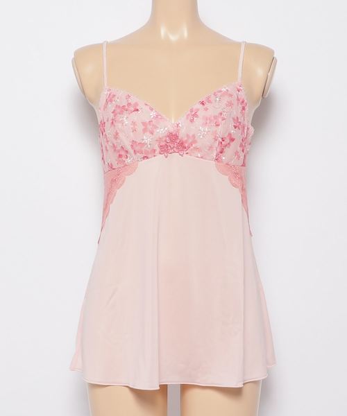 AMOSTYLE BY Triumph(アモスタイルバイトリンプ)の「夢みるブラPremium エアリーさらら ロングキャミソール AMST1175 L.CAMI(その他アンダーウェア/インナー・レディース・パープル/ピンク・M/L)」の12枚目の写真